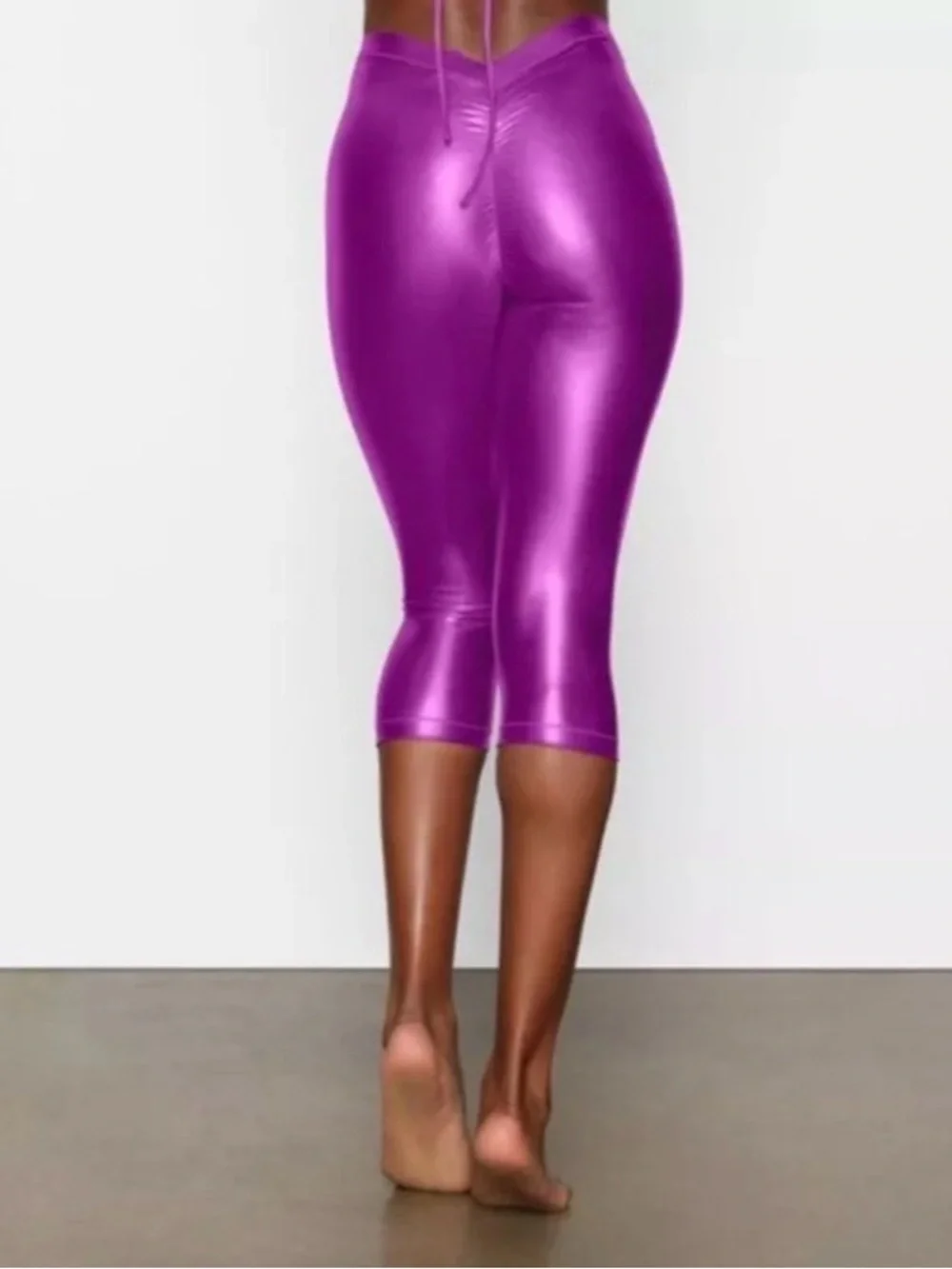 New Skims Metallic Swim V Waist Pant Pink Dragon Fruit Size XL New with Tag